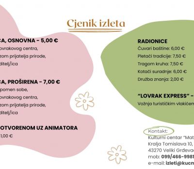 Ponuda Kulturnog centra “Mato Lovrak”
