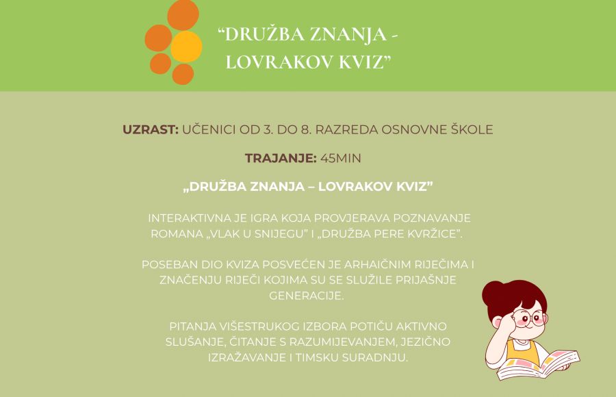 Kviz - “Družba zanja - Lovrakov kviz”
