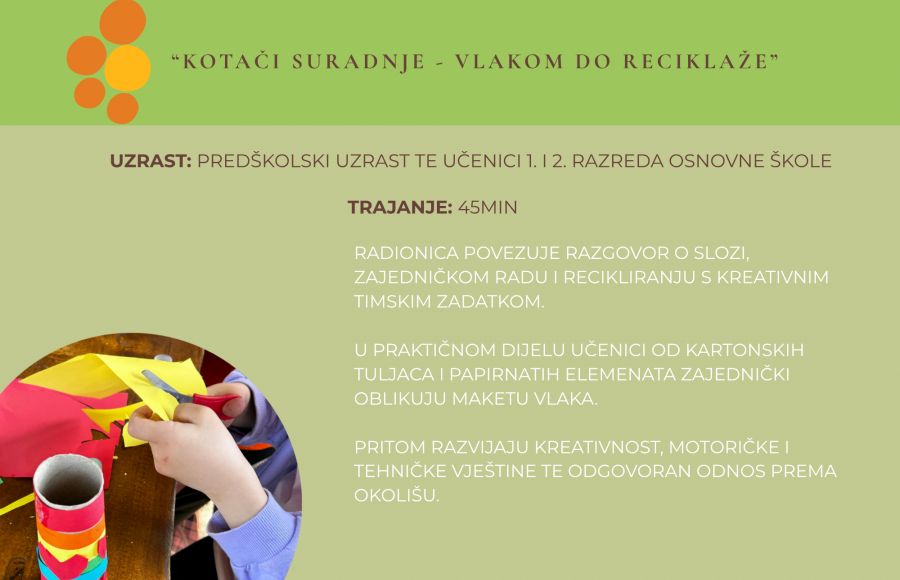 Radionica “Kotači suradnje - vlakom do reciklaže”